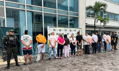 Autoridades de Cali desarticulan un grupo delincuencial que extorsionaba a comerciantes en la galer&iacute;a de Santa Elena