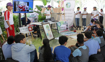 Todo un &eacute;xito fue la Ciudadela Educativa, en el marco de la COP16