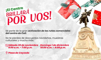 Gran lanzamiento de rutas comerciales del centro y activaci&oacute;n en la Plaza de Cayzedo