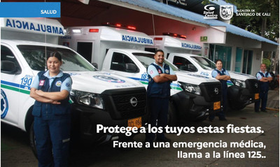125: la l&iacute;nea de emergencias m&eacute;dicas que conecta a los cale&ntilde;os con ambulancias en segundos durante la Feria y festividades decembrinas