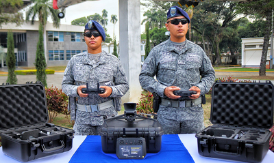 Con la entrega de tres drones por parte de la Alcald&iacute;a, la Fuerza A&eacute;rea fortalecer&aacute; las acciones de seguridad en la ciudad