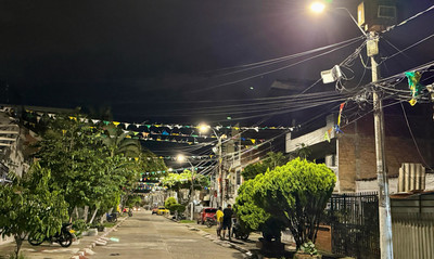 402 luminarias led llenan de luz y seguridad al barrio Antonio Nari&ntilde;o