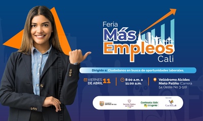 1500 empleos en un solo lugar: as&iacute; ser&aacute; la primera feria de empleo M&aacute;s Empleos Cali de 2025