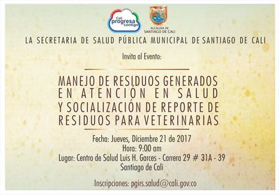Manejo de Residuos Generados en Atenci&oacute;n en Salud y Socializaci&oacute;n de Reporte de Residuos para Veterinarias.