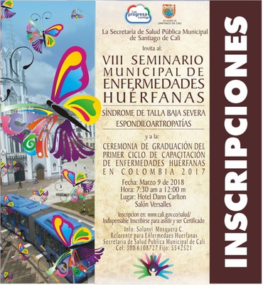 VIII Seminario Municipal Enfermedades Hu&eacute;rfanas. S&iacute;ndrome de talla baja severa espondiloartropat&iacute;as