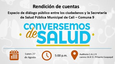 Rendici&oacute;n de Cuentas, Conversemos de Salud Comuna 9