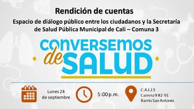 Rendici&oacute;n de Cuentas, Conversemos de Salud Comuna 3