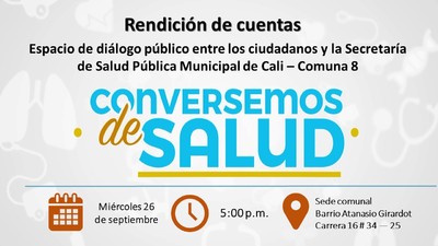 Rendici&oacute;n de Cuentas, Conversemos de Salud Comuna 8