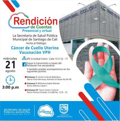 Rendici&oacute;n de Cuentas: Di&aacute;logo: C&aacute;ncer de Cuello Uterino - Vacunaci&oacute;n VPH