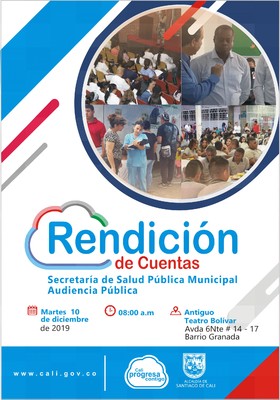 Rendici&oacute;n de Cuentas. Secretaria de Salud P&uacute;blica Municipal. Audiencia P&uacute;blica.