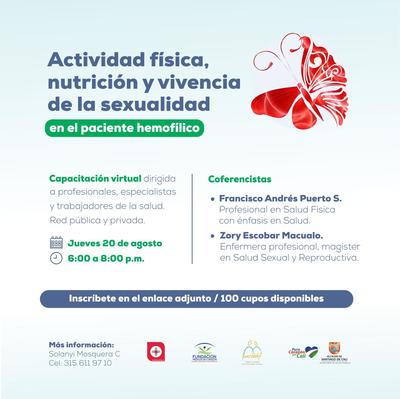 Actividad f&iacute;sica, nutrici&oacute;n y vivencia de la sexualidad en el paciente hemof&iacute;lico