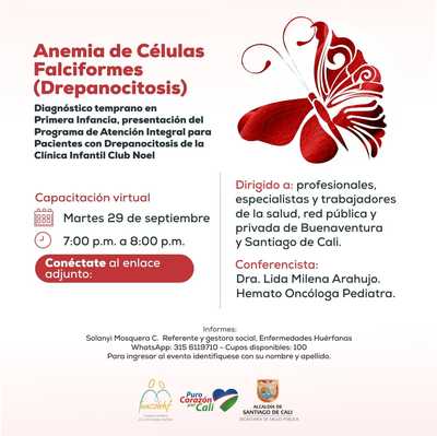 Capacitaci&oacute;n virtual. Anemia de c&eacute;lulas falciformes (Drepanocitosis)"