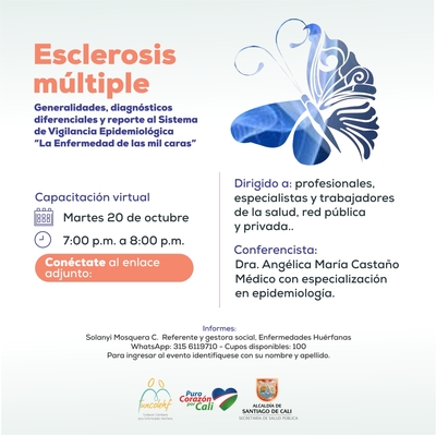 14 Webinar EH Esclerosis M&uacute;ltiple, Generalidades, Diagn&oacute;sticos Diferenciales y Reporte al Sistema de Vigilancia Epidemiol&oacute;gica