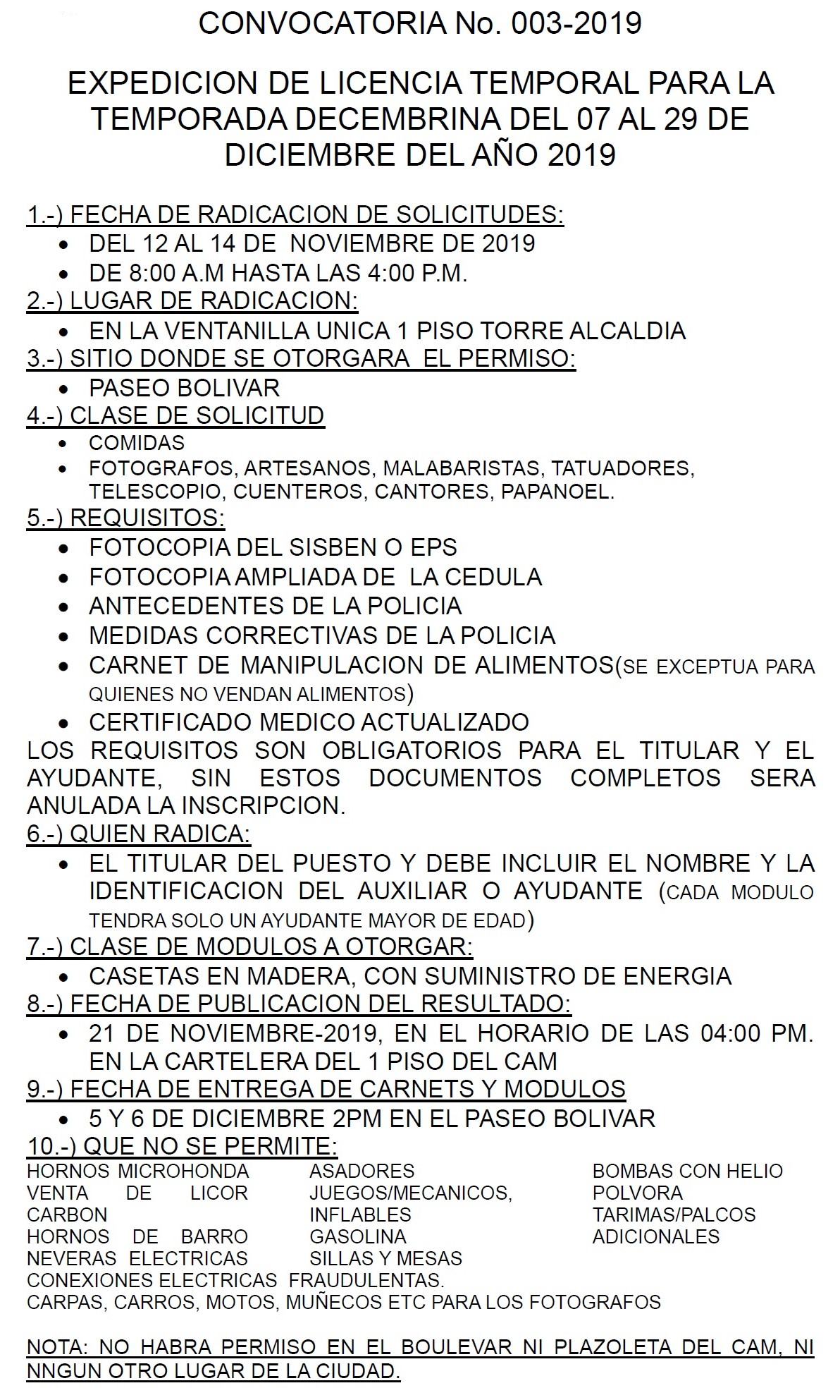 Temporada Diciembre