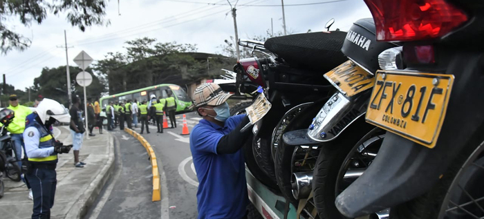 Autoridades retuvieron 40 motos durante operativo de control