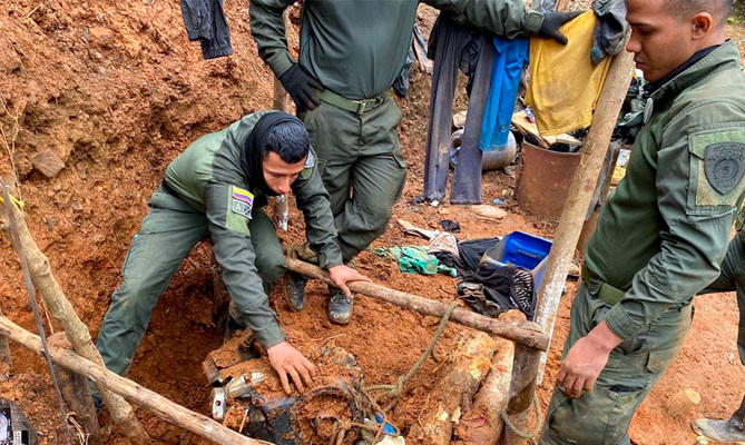 Sigue la ofensiva contra la miner&iacute;a ilegal en los Farallones de Cali: autoridades intervinieron tres minas en este Parque Nacional Natural