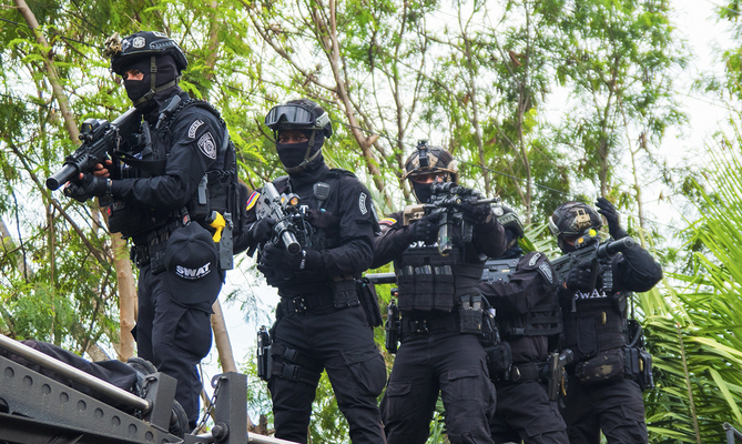120 hombres del Equipo Especial de Acciones T&aacute;cticas SWAT de la Polic&iacute;a Nacional, est&aacute;n listos para brindar seguridad durante la COP16