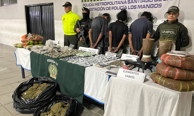 Golpe al narcotr&aacute;fico en Cali: desmantelan &lsquo;narco-b&uacute;nker&rsquo; que mov&iacute;a  150 millones de pesos mensuales en estupefacientes