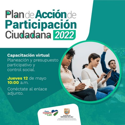 Capacitaci&oacute;n virtual del plan de acci&oacute;n de participaci&oacute;n ciudadana 2022