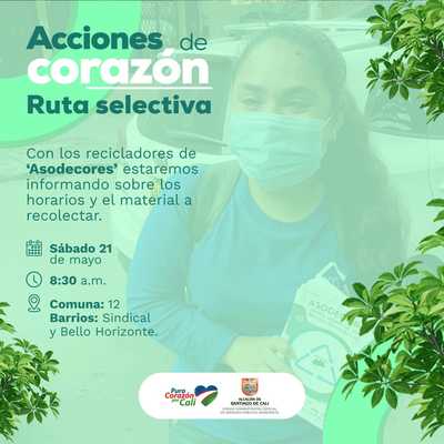 Ruta selectiva de aprovechamiento &acute;Mi reciclador, mi ruta&acute;