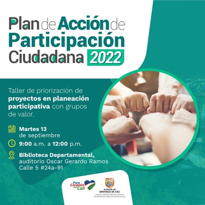 Taller de priorizaci&oacute;n de proyectos en planeaci&oacute;n participativa
