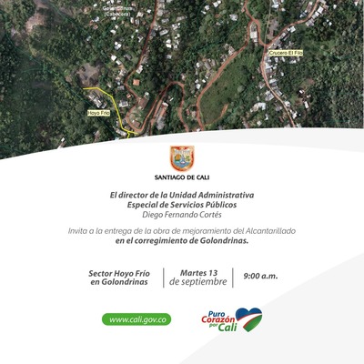 Entrega de obra de mejoramiento del alcantarillado_ Golondrinas
