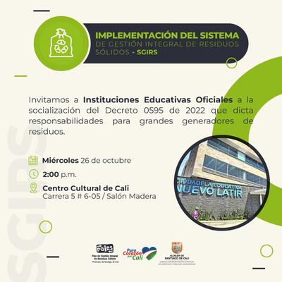 Implementaci&oacute;n del Sistema de Gesti&oacute;n Integral de Residuos S&oacute;lidos - SGIRS