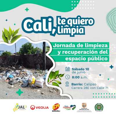 Jornada de limpieza y recuperaci&oacute;n del espacio p&uacute;blico / Calipso