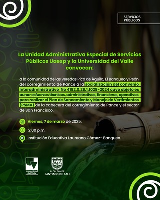 Socializaci&oacute;n del convenio interadministrativo - Corregimiento de Pance