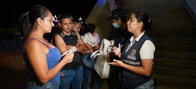 J&oacute;venes becados se destacan como promotores de civismo en el Alumbrado Navide&ntilde;o