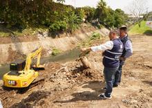 300 toneladas de residuos se han retirado del Canal Oriental de aguas lluvias
