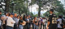 Los custodios del Alumbrado Navide&ntilde;o en el Bulevar del R&iacute;o
