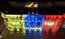 En Cali, nueve hitos y monumentos brillan de amarillo, azul y rojo para apoyar a la Selecci&oacute;n Colombia en la final de la Copa Am&eacute;rica