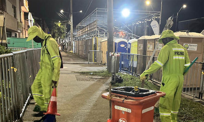 Cali le cant&oacute; a la Navidad con espacios limpios y aseados: se recolectaron 380 toneladas de residuos en el Alumbrado y la Feria
