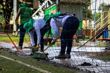 Alcald&iacute;a de Cali contin&uacute;a recuperando escenarios deportivos para la comunidad: polideportivo de Ciudad 2000 luce una renovada imagen