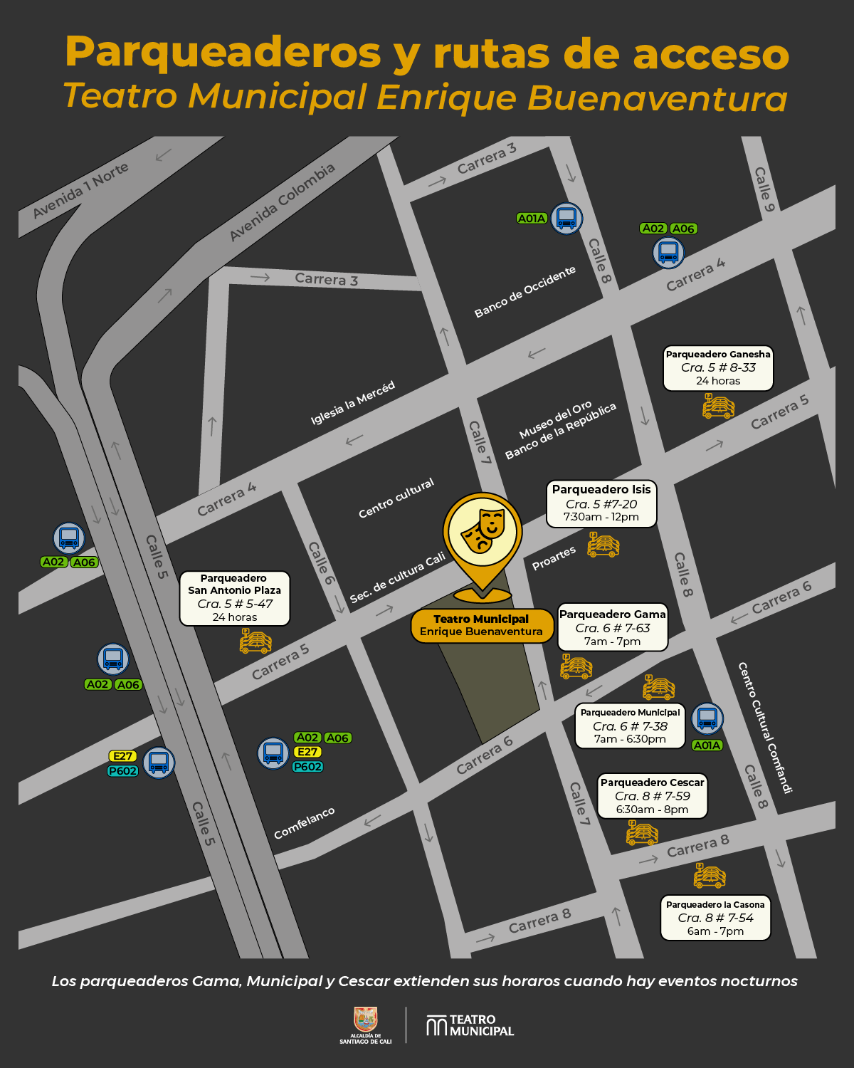 Accede fácilmente al Teatro Municipal Enrique Buenaventura