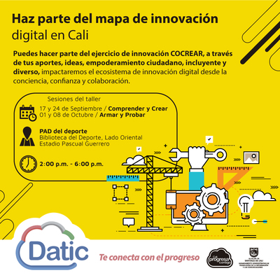 Haz parte del mapa de innovaci&oacute;n digital en Cali (Sesi&oacute;n Armar y Probar)