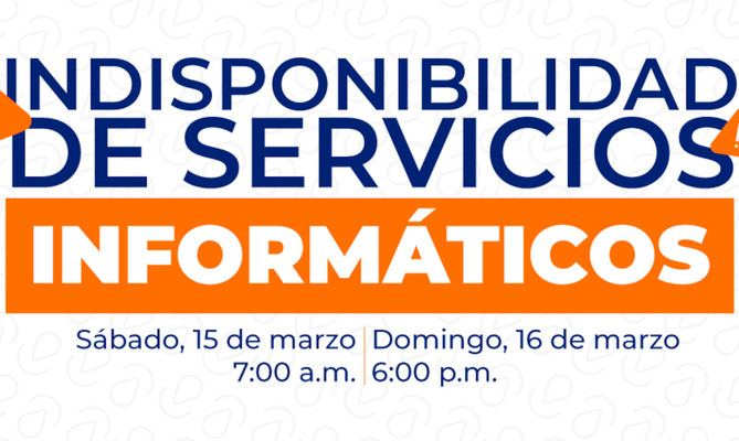 Comunicado oficial de Datic: indisponibilidad de servicios inform&aacute;ticos por mantenimiento peri&oacute;dico