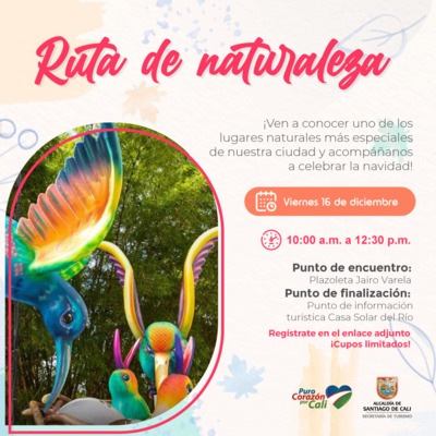 Recorrido ruta urbana de naturaleza pre-navide&ntilde;a