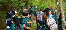 Becarios de Todas y Todos a Estudiar iniciaron la siembra de 7.000 &aacute;rboles en el Bosque de los Estudiantes