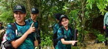 Becarios de Todas y Todos a Estudiar iniciaron la siembra de 7.000 &aacute;rboles en el Bosque de los Estudiantes