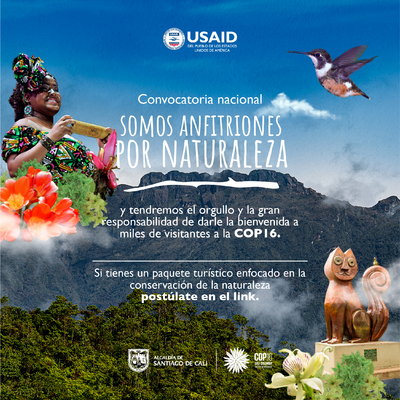 Convocatoria para la oferta de paquetes de turismo de naturaleza regenerativo COP16.