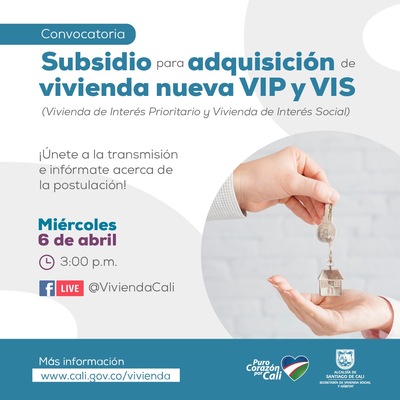 Facebook Live de Subsidio para adquisici&oacute;n de vivienda nueva VIP y VIS