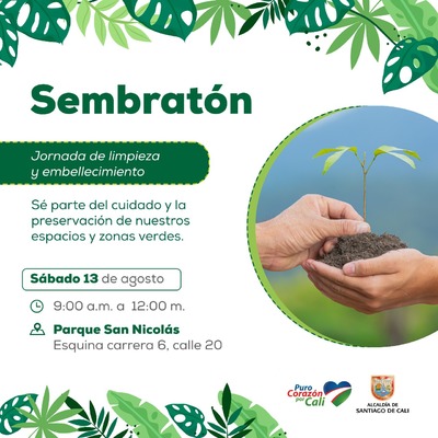 Sembrat&oacute;n "Jornada de limpieza y embellecimiento"