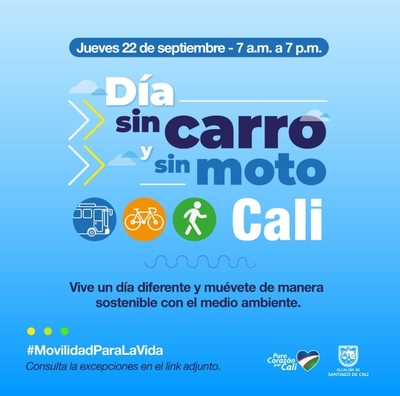 D&iacute;a sin carro y sin moto en Cali