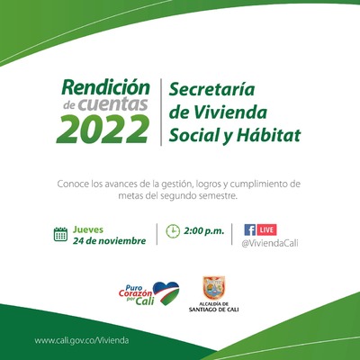 Segunda Rendici&oacute;n de Cuentas 2022