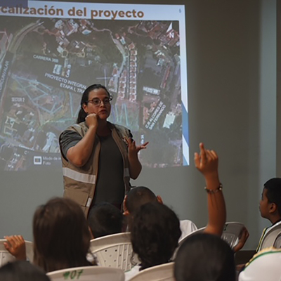 Ni&ntilde;os de la comuna 20 son testigos del progreso que transforma a Cali