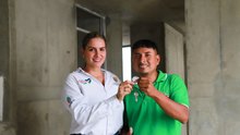 60 familias cumplieron su sue&ntilde;o de tener casa propia en Torres de Alamadina