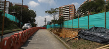 As&iacute; avanza la cimentaci&oacute;n del &lsquo;Puente verde&rsquo; sobre la Circunvalar