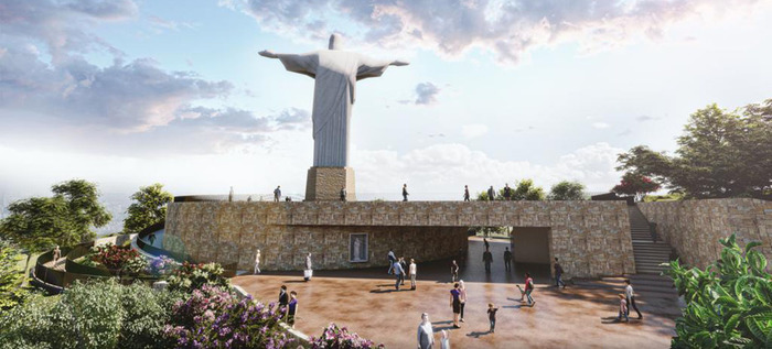 El acceso al monumento a Cristo Rey ser&aacute; a trav&eacute;s de una rampa semicircular